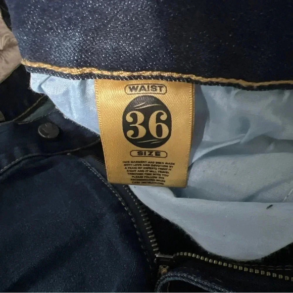 Grindhouse Jeans Men's Size 36x34 Slim Medium Wash Denim Distressed Stretch EUC - Picture 5 of 5